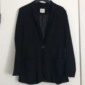 Silence + Noise long boyfriend black blazer - M